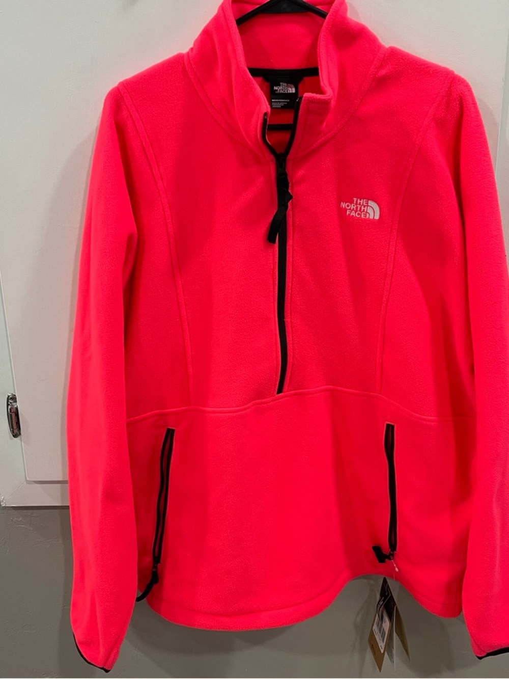 The North Face Bright Pink Fleece Half-Zip Pullover